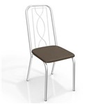 Ficha técnica e caractérísticas do produto Conjunto 2 Cadeiras Viena Crome 2C072CR-21 Marrom - Kappesberg - Kappesberg