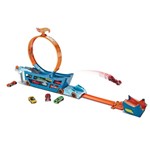 Ficha técnica e caractérísticas do produto Conjunto Caminhão Transportador e Pista Hot Wheels - Stunt Go - Mattel