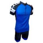 Ficha técnica e caractérísticas do produto Conjunto Camisa e Bermuda para Ciclismo Masculino Penks Clean Eco Azul