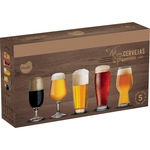 Ficha técnica e caractérísticas do produto Conjunto Cervejas Especiais 5 copos - La Cuisine by Nadir