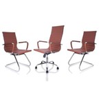 Ficha técnica e caractérísticas do produto Conjunto com 1 Cadeira Presidente e 2 Cadeiras Interlocutor