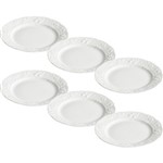 Ficha técnica e caractérísticas do produto Conjunto com 6 Pratos de Sobremesa Porcelana 21cm Vendange - Rojemac