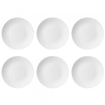 Ficha técnica e caractérísticas do produto Conjunto com 6 Pratos Fundos Coup Porcelana 24cm EM14-4812 Branco - Oxford