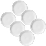 Ficha técnica e caractérísticas do produto Conjunto com 6 Pratos Rasos 27cm - Mail Order Branco - Oxford