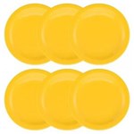 Ficha técnica e caractérísticas do produto Conjunto com 6 Pratos Rasos 26Cm - Floreal Yellow - Oxford Daily - Amarelo