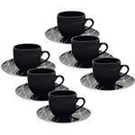 Ficha técnica e caractérísticas do produto Conjunto com 6 Xícaras de Chá com Pires - Mail Order Coup Twiggy - Oxford