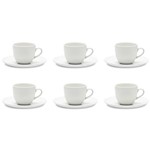 Ficha técnica e caractérísticas do produto Conjunto com 6 Xícaras para Chá Coup White EM21-4812 Oxford