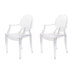 Ficha técnica e caractérísticas do produto Conjunto com 2 Cadeiras Ghost 449 - Transparente