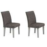Ficha técnica e caractérísticas do produto Conjunto com 2 Cadeiras Pampulha - CINZA