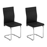 Ficha técnica e caractérísticas do produto Conjunto com 2 Cadeiras Taciba Preto