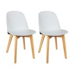 Ficha técnica e caractérísticas do produto Conjunto com 2 Cadeiras Wave Branco - Mobly