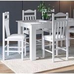 Ficha técnica e caractérísticas do produto Conjunto com Mesa e 4 Cadeiras 11400 Branco