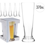 Ficha técnica e caractérísticas do produto Conjunto de 4 Copos para Cerveja em Vidro - 400 ml - Transparente