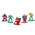 Ficha técnica e caractérísticas do produto Conjunto de 5 Mini Figuras - 5 Cm - Nano Metal - DC Comics - Heróis e Vilões - Pack B - DTC