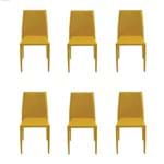 Ficha técnica e caractérísticas do produto Conjunto de 6 Cadeiras Amanda Amarela
