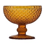 Ficha técnica e caractérísticas do produto Conjunto de 6 Taças de Sobremesa 300ml Âmbar Cupe Bon Gourmet - Amarelo Ouro