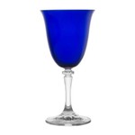 Ficha técnica e caractérísticas do produto Conjunto de 6 Taças de Vinho Tinto 250ml Kleopatra Azul Bohemia - Azul Royal