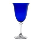 Ficha técnica e caractérísticas do produto Conjunto de 6 Taças para Água 360ml Kleopatra Azul Bohemia - Azul Royal