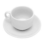 Ficha técnica e caractérísticas do produto Conjunto de 6 Xícaras de Café com Pires Clean Bon Gourmet