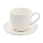 Ficha técnica e caractérísticas do produto Conjunto de 6 Xícaras de Chá com Pires Luiza Bon Gourmet - Branco