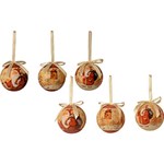 Ficha técnica e caractérísticas do produto Conjunto de Bolas Brancas Estampadas 7,5 Cm 14 Unidades - Orb Christmas