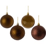 Ficha técnica e caractérísticas do produto Conjunto de Bolas de Natal Douradas 50 Unidades - Orb Christmas
