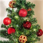 Ficha técnica e caractérísticas do produto Conjunto de Bolas Lisas e Decoradas Vermelhas 6cm 30 Peças - Orb Christmas