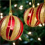 Ficha técnica e caractérísticas do produto Conjunto de Bolas Vermelho e Dourado 6 Peças 8cm - Orb Christmas