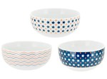 Conjunto de Bowls de Porcelana 3 Peças - Casambiente Mustache