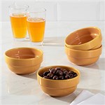 Conjunto de Bowls em Cerâmica 14cm Amarelo 4 Peças - La Cuisine