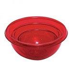 Conjunto de Bowls Incasa Acrílico Vermelho SA0004B - 3 Peças