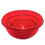 Ficha técnica e caractérísticas do produto Conjunto de Bowls Incasa Acrílico Vermelho SA0004B - 3 Peças