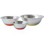 Ficha técnica e caractérísticas do produto Conjunto de Bowls Inox/Silicone 3 Peças Colorido - La Cuisine