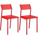 Ficha técnica e caractérísticas do produto Conjunto de 2 Cadeiras 1709 – Carraro - Vermelho Real