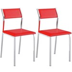Ficha técnica e caractérísticas do produto Conjunto de 2 Cadeiras 1709 Napa – Carraro - Vermelho Real