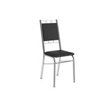 Ficha técnica e caractérísticas do produto Conjunto de 2 Cadeiras Cromado Napa - PRETO