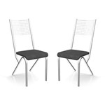 Ficha técnica e caractérísticas do produto Conjunto de Cadeiras de Cozinha Roma II 2 Peças