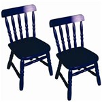Ficha técnica e caractérísticas do produto Conjunto de 2 Cadeiras Ecomóveis Country Infantil - Azul