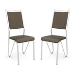 Ficha técnica e caractérísticas do produto Conjunto de 2 Cadeiras Kappesberg Londres - Marrom