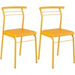 Conjunto de 2 Cadeiras Napa 1708 – Carraro - Amarelo Ouro