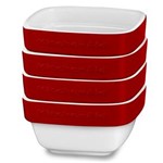 Ficha técnica e caractérísticas do produto Conjunto de Cerâmica Ramekin 4 Peças Empire Red - KitchenAid - Vermelho