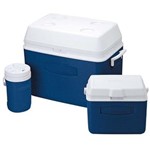 Ficha técnica e caractérísticas do produto Conjunto de Coolers Rubbermaid Value Pack Azul - 3 Unidades - 51 Litros
