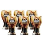 Ficha técnica e caractérísticas do produto Conjunto de Copos para Cerveja Crisal Chopp Brahma Black 430 Ml - 6 Peças