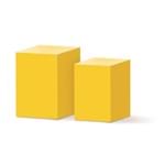 Ficha técnica e caractérísticas do produto Conjunto de Cubos Amarelo - Jogo com 2 Peças