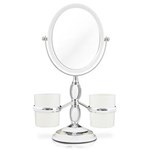 Ficha técnica e caractérísticas do produto Conjunto de Espelho de Mesa - Branco - Jacki Design