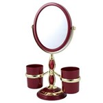 Ficha técnica e caractérísticas do produto Conjunto de Espelho de Mesa - Vinho - Jacki Design