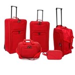 Ficha técnica e caractérísticas do produto Conjunto de Malas de Viagem Swiss Move CJ14G0285A com 5 Peças - Vermelho