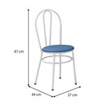 Ficha técnica e caractérísticas do produto Conjunto de Mesa com 4 Cadeiras Marcia
