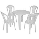 Ficha técnica e caractérísticas do produto Conjunto de Mesa com 4 Cadeiras Plásticas - Atlântida - Tramontina