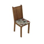 Ficha técnica e caractérísticas do produto Conjunto de Mesa e 4 Cadeiras Rosie Rustic e Floral Hibiscos